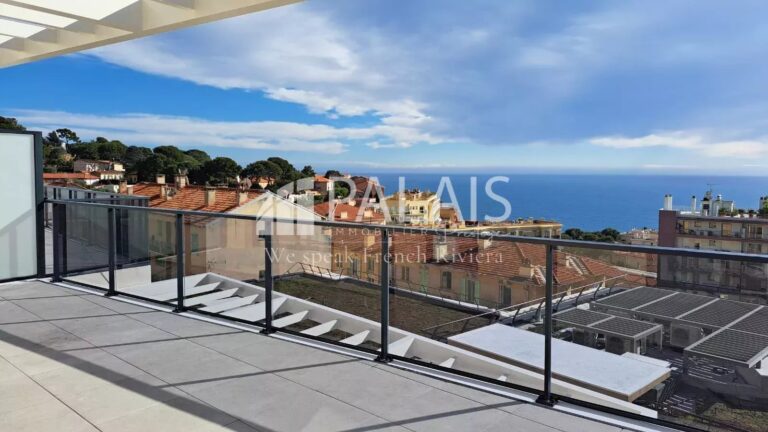 Résidence neuve  Cap D&rsquo;Ail – Appartement 4 pièces dernier étage avec grande terrasse
