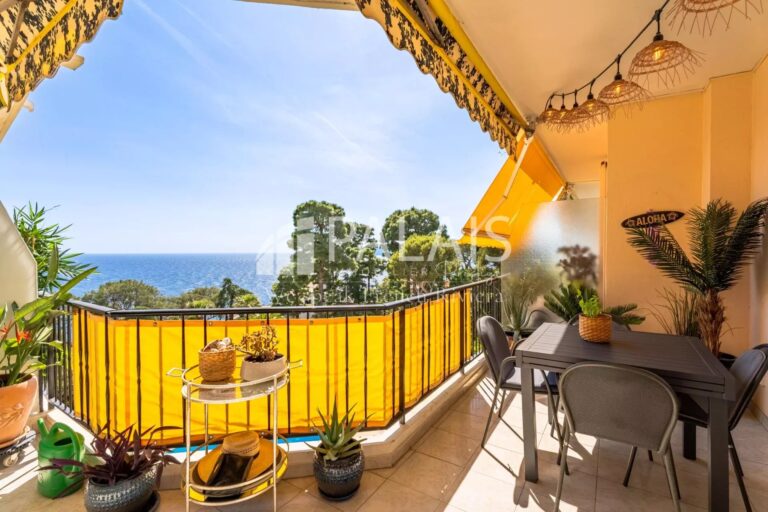 CAP D’AIL – Exceptional Renovated 3-Bedroom Sea View Apartment Close to Monaco
